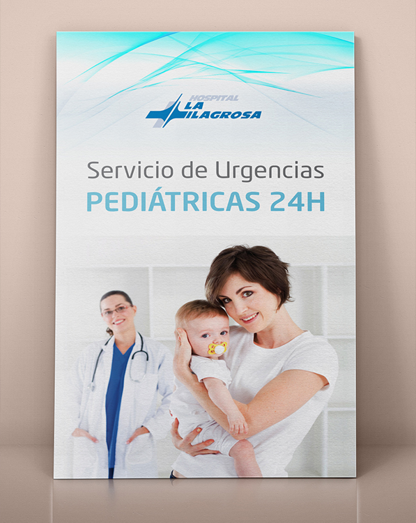 Cartel Hospital la Milagrosa de Madrid